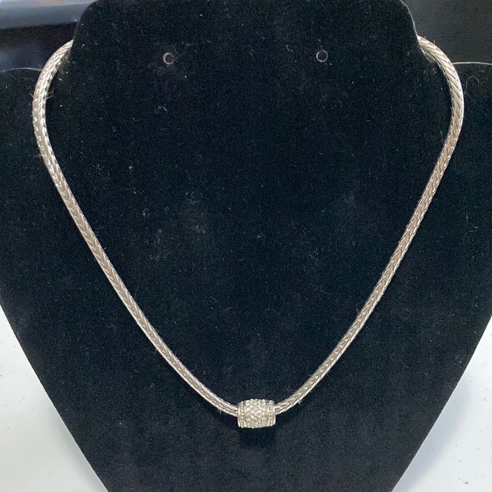Silver Choker Style Necklace